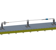 Producte Línea de Vida sobre  Poste Absorbedor para Cubierta Deck